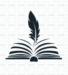 Offenes Buch und Feder